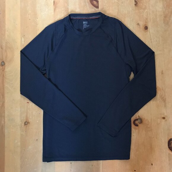 SAXX Quest Men’s Long Sleeve Crew Shirt – Size Small – Super Lightweight - Picture 3 of 8